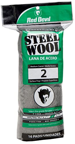 Image of Red Devil 0315 Steel Wool, 2 Medium Coarse, (Pack of 96)