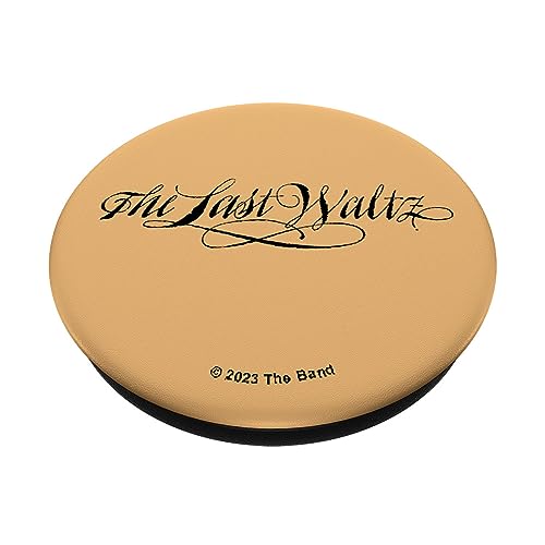 The Band The Last Waltz Script Logo PopSockets Swappable PopGrip, Black - Image 2