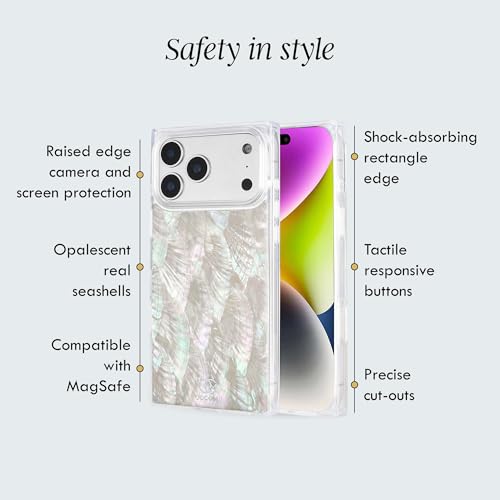 Image of COCOMII Rectangle for iPhone 18 Pro /17 Pro Case, Natural Pearl