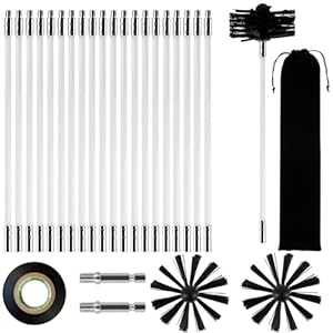 Loepenle Kaminbürste Stange Set 26PCS