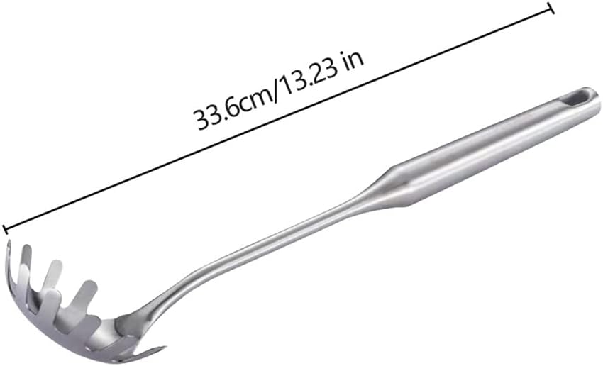 Accessories Noodle Heat Resistant Cooking Tool Practical Pasta Spoon Long Handle Ergonomic Portable Stainless Steel Smooth