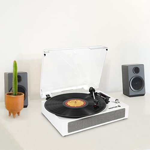 PRIXTON Studio Deluxe | Platine Vinyle Vintage | Reproducteur de disques Vinyle et de la Musique Via Bluetooth USB… - Les Beatles, Paul McCartney, John Lennon, RIngo Starr, George Harrison PRIXTON Studio Deluxe | Platine Vinyle Vintage | Reproducteur de disques Vinyle et de la Musique Via Bluetooth USB… – Image 4