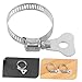 BESPORTBLE 10pcs Adjustable Stainless Steel Hose Clamps Kit Easy Install Hand Tightening Tube Clips for Plumbing Automotive and Industrial Applications Secure Grip for Flag Poles and Garden