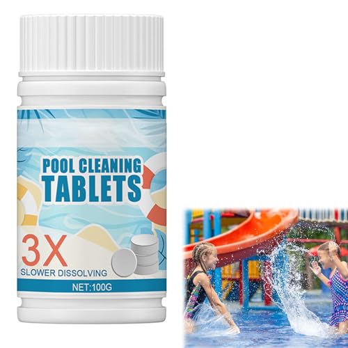 Piscina Pulizia Tablet: Dura fino a 1 settimana. Le proprietà di lunga durata consentono di ridurre al minimo l'uso di altri prodotti e di mantenere l'acqua della piscina pulita a lungo.