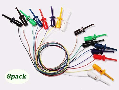 Brighttea Mini Smd Ic Single Hook Clip Electronics Minigrabbers To Minigrabbers Wire Lead Test 8 Pairs Packing #TOP1