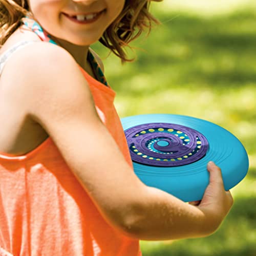 Image of B. toys Flying Disc Set, Disc-Oh! 4 Colorful Frisbees, 4 Discs, Summer | 4 flying discs with spinning centers for backyard, park, beach, and camping play; easy for little hands, 4 Discs; 4+ Years