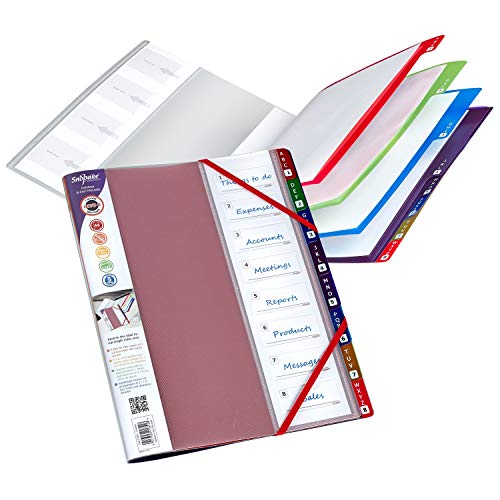 Snopake A4 FileLastic – Classic Assorted [Pack Of 5] 3 Flap - View #4
