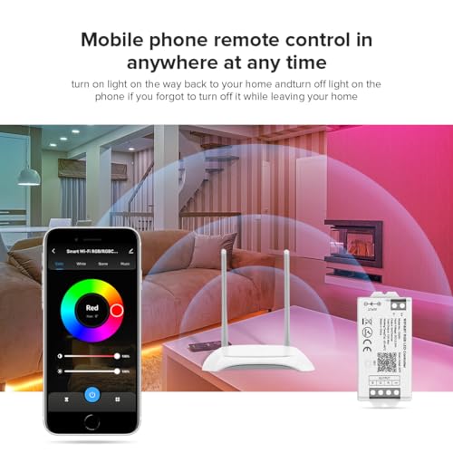 Image of BTF-LIGHTING C03W WiFi Controller for 4pin SMD COB RGB(+ R G B) LED Strip