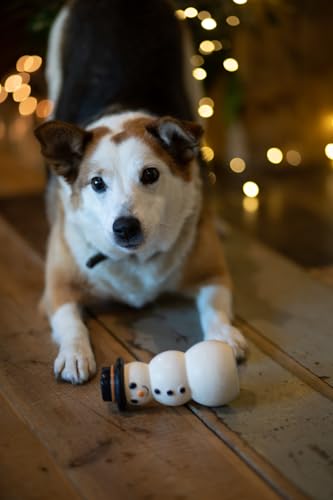 Petface Santos Hundespielzeug Schneemann Latex Weihnachten mit integriertem Quietscher
