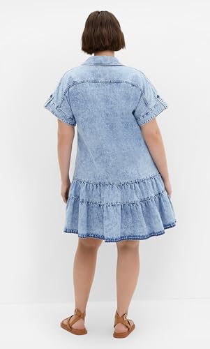 Image of City Chic Women's Plus Size Dress - Denim Layla