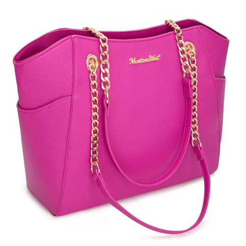 Image of Handbags for Women Chain Shoulder Vegan Leather Tote Bag Top Handle Handbag