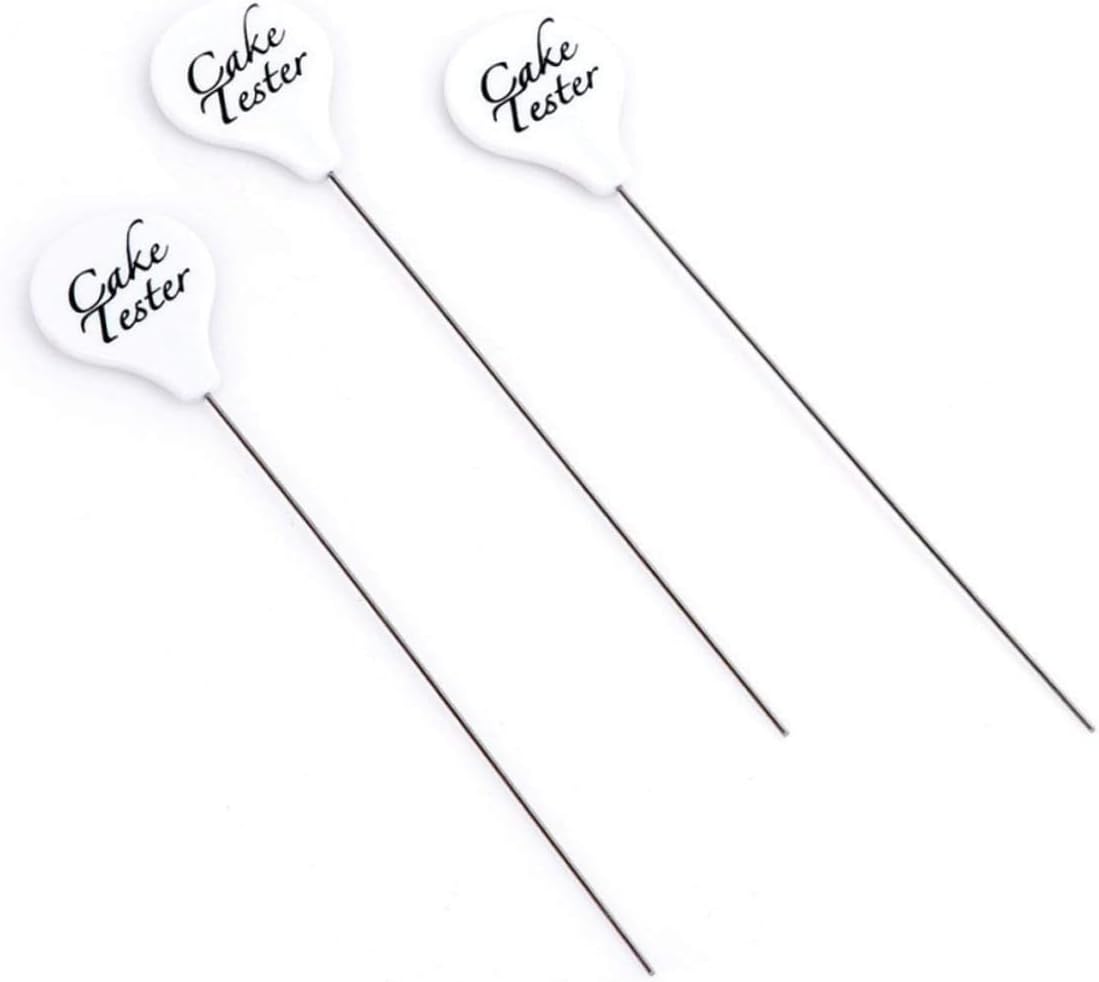 3pcs Stainless Steel Cake Tester Baking Tool Cover Muffin and Biscuit Probe for Home Baking for Cake and Bread Cooking