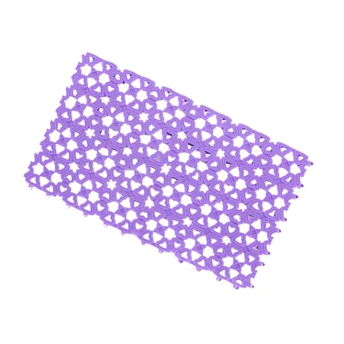 Milisten 3個 浴室排水パッド 折りたたみ式犬用クレート 犬の加熱パッド 猫用冷却マット ペットベビーサークル ペット暖房パッド 滑り止め犬用ケージマット ペットマット 紫の,Purple