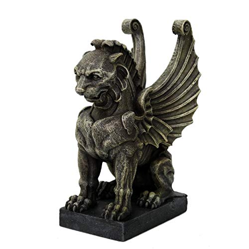 Figurine lion ailé en résine Pacific Giftware PT pour décoration de table
