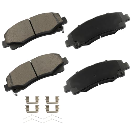 Image of cciyu D1584 Front Ceramic Disc Brake Pads Kit For Acura For TLX 2015-2020,For Honda For Ridgeline 2012-2014