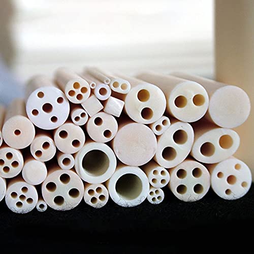 hohe Qualität 95 Keramikrohr Korund Röhrchen Thermoelement Temperatursensor Schutzrohr Hohe Temperatur 1300 Grad mit Innenloch 2 stücke (Color : 4holeI, Length : L400mm)