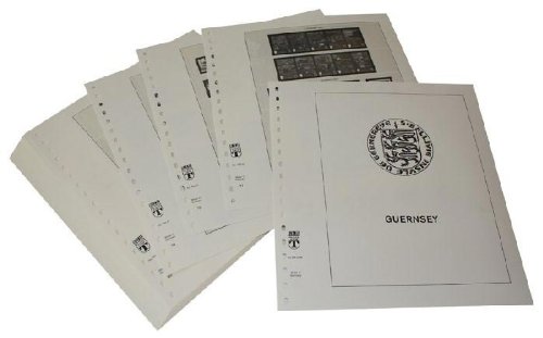 Feuilles pré-imprimées Guernesey 2024 protéger timbres Lindner-T