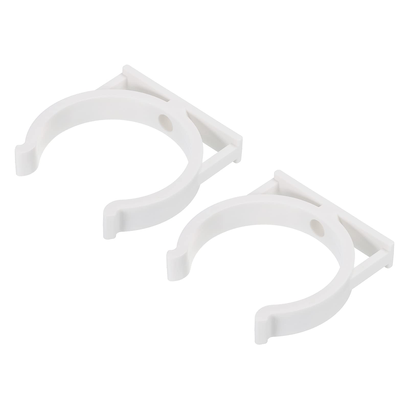MECCANIXITY Water Filter Clip 78x90mm Double Water Purifier Filter Clip Clamp White 2 Pack