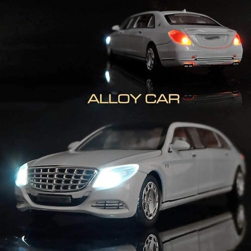 Image of Kids Toy car Diecast Metal Model Car 1:24 Scale Toy Cars for Kids Pull Back Metal Cars with 4 Openable Doors Light and Musical Sound (Multi)