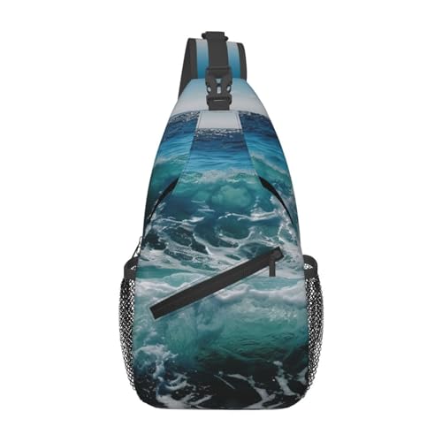 Sling Bag mochila cruzada negra para mujer y hombre miniatura 6