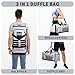 Bosstin Gym Bag for Men & Women, 45L Travel Duffle Sports Duffel Bag Gym Weekender Overnight Backpack with Shoe Compartment (Grey)