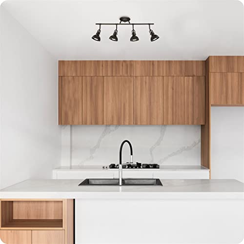 Kira Home Broadway 30" Industrial 4-Light Directional Track Lighting, Vintage Wall/Ceiling Light + Adjustable Heads, Oil Rubbed Bronze Finish #TOP6