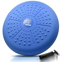 Tumaz Wobble Cushion - Wiggle Seat to Improve Sitting Posture & Stay Focused for Sensory Kids, Balance Disc to Core Strength & Flexible Seating [Extra Thick Balance Board, Pump Included Wobble Board