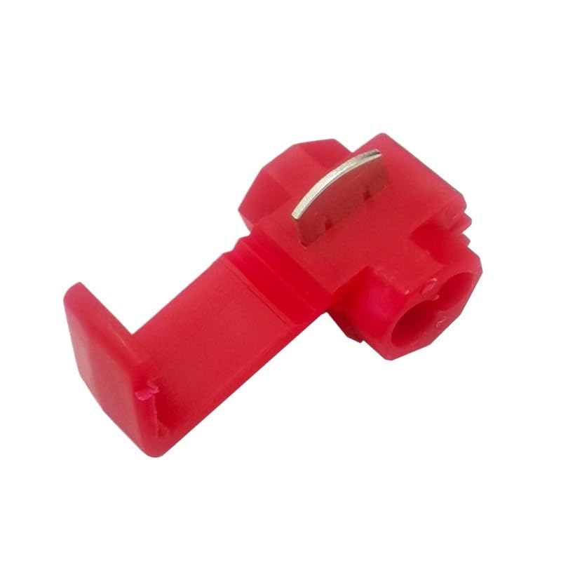 500Pcs Electrical Wire Cable Crimp Terminals Quick Splice Red Electrical Cable Connectors Fast Lock Wire Terminals Crimp VUQLDHAYZ