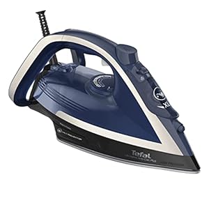 Tefal FV6846 Ultragliss Plus Anti-Kalk Dampfbügeleisen | 2800 Watt | abnehmbarer Kalk-Kollektor | 50 g/Min. kontinuierliche Dampfabgabe | 260 g/Min. Dampfstoß | Abschaltautomatik | blau/weiß
