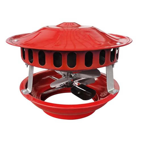 JOLYUM Ventilador extractor 100W, ventilador de chimenea 12-21 cm con 7 cuchillas de ventilador de chimenea máquina de humo de bajo ruido
