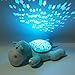 Fisca Baby Sleep Soother, Infant Sleeping Toy 60 Lullabies White Noise Starlight Projection Sound Machine (Plush Hippo)