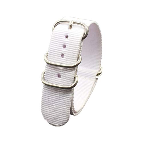 Bracelet montre nylon gris 18mm 20mm 22mm 24mm tissu résistant