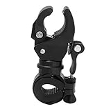 Universal Flashlight Mount Holder, 270° Rotatable Rubber Clip for Handlebar, Compatible with Umbrella, U-Lock, 1.8-3.5cm Diameter, Non-Slip Design