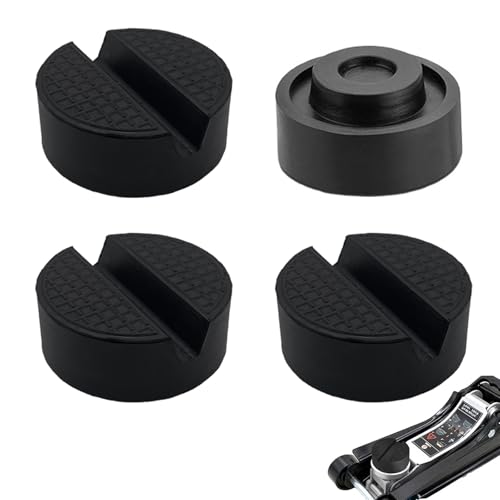 SVUPUE Jack Pad, 4 Pack Rubber Jack Pad Support Pinch, Car Jack Stand Pad, Car Jack Pad for Car Lifting Platforms, Universal Floor Jack Pad Adapter, Trolley Jack, Car Removal Repair Tool