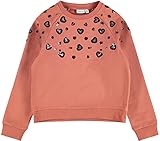 Sudadera NKFNEGIS para niña, algodón orgánico, rojo, 158/164 cm