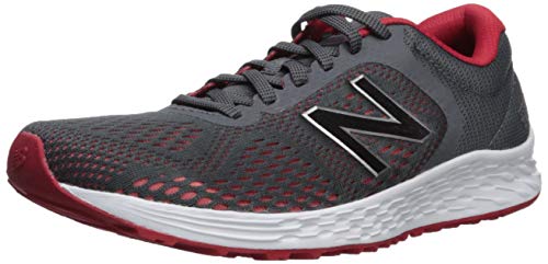 New Balance Men's Fresh Foam Arishi V2 Running Shoe, Grey/Team Red, 11 XW US