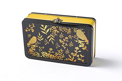 Image of DAHO Metal Storage Box with Hinge for Office, School, Home, Makeup, Arts & Crafts and Accessories (Gold)