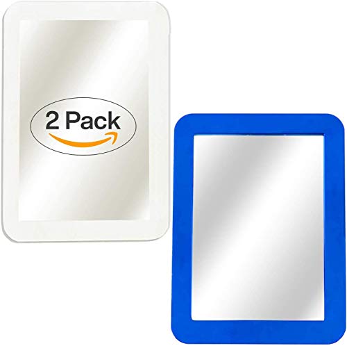 Vermo Magnetic Mirror - 2-Pack Locker Mirror - 5" x 7"- for School