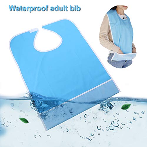 HEALLILY Adulto Impermeável Babador Alimentação Babador Comer Babador Lavável Reutilizável Protetor