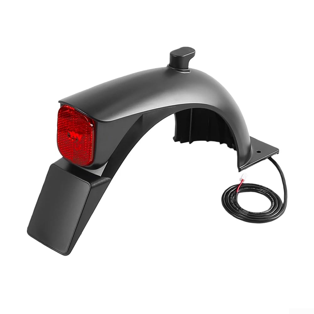 Guardabarros trasero, para patinete eléctrico Ninebot E5 con luz trasera y soporte, material ABS PC, instalación rápida, protección contra salpicaduras
