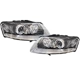 Azoeparts 2X HID Xenon Headlight Head Light Lamp for Audi A6 2004 2005 2006 2007 2008 (W/O AFS,W/O Ballast)