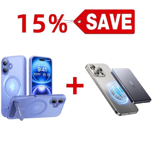 TORRAS Magnetic Qi2 Power Bank 10,000mAh & Magnetic Case — Buy Together to Save 15%