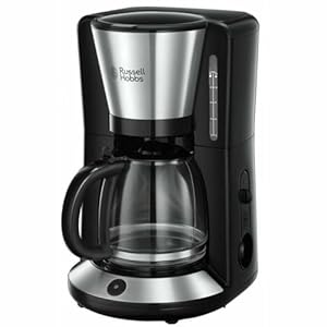 Russell Hobbs Macchina Caffè Americano – Con Filtro per Estrazione e Aroma ottimali – Max 10 tazze; Caraffa in Vetro da 1.25 L; Piastra riscaldante; Spegnimento automatico; 1100 W; Adventure 24010-56