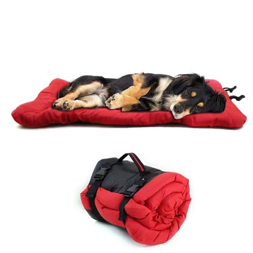 Outdoor Dog Bed, Portable Waterproof Travel Pet Bed Mat, Camping Dog Bed for Small, Medium & Large Dogs, Soft Washable Pet Mattress for Indoor & Outdoor Use