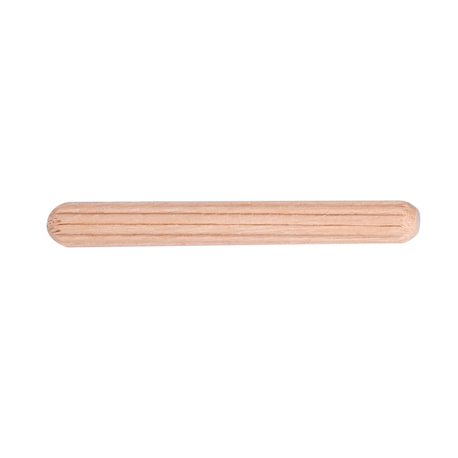 50 szt. Drewniane kołki Kołki drewniane Zestaw kołków M6 × 50 mm Okrągły ząbkowany wkręt z rowkiem z twardego drewna