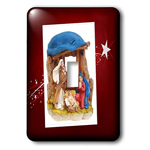 Interrupteur à bascule pour crèche multicolore 3dRose lsp_34090_1 pour remplacer une plaque triste