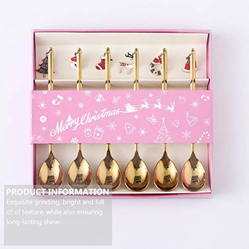 6 unidades colheres de café para misturar colheres para misturar colheres de aço inoxidável