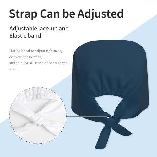 Image of Unisex Adjustable Surgical Sweatband - Elastic Bandage Cap - Scrub Caps for Nurse Working Cap