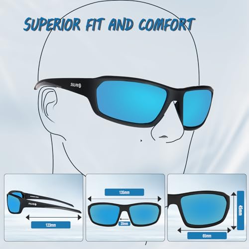 Lunettes de soleil de sport contre les reflets SOL PRO mousse pêche - 2