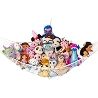 Lilly's Love Teddy Hammock - Toy Storage for Soft Stuffed Animals - 1 Pack (Jumbo Extra Large, White)